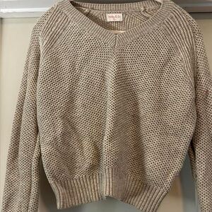 Cozy Beige Knit Sweater